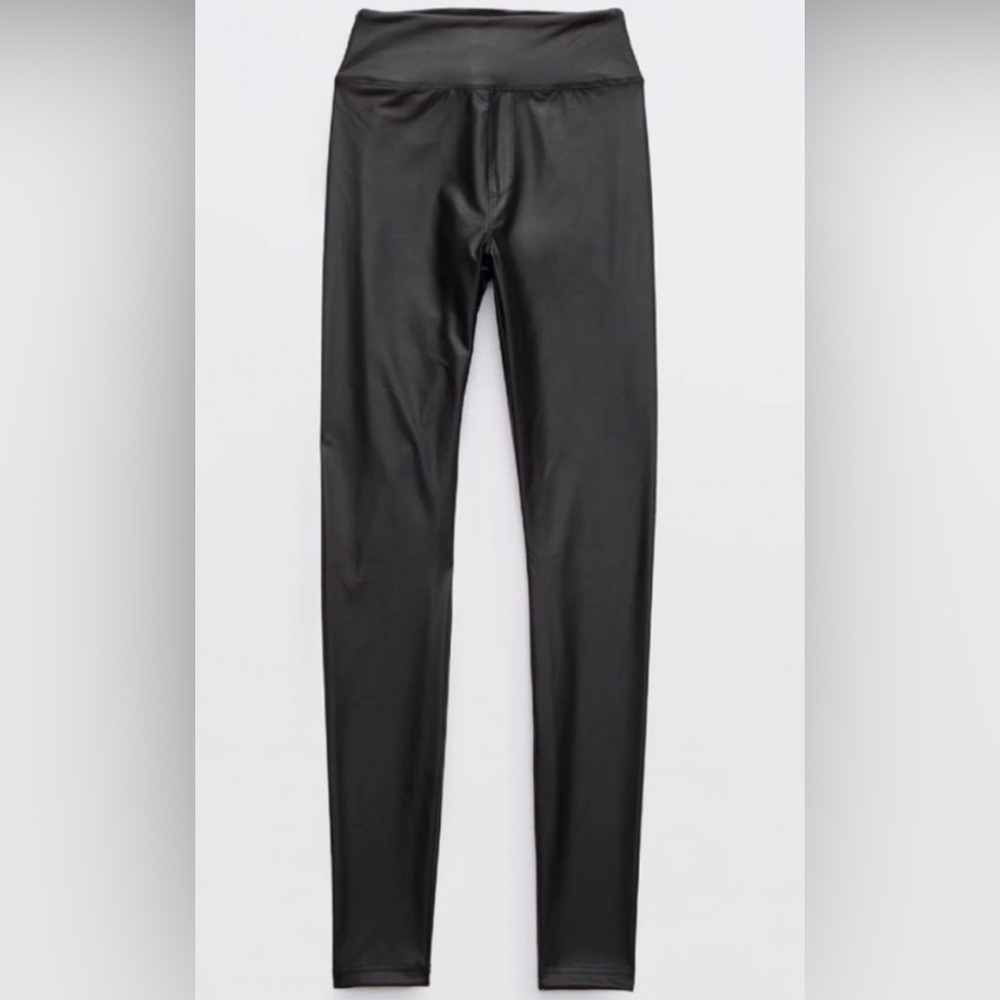 Offline by Aerie Real Luxe faux leather leggings buttery soft extra fitted sz S - Picture 2 of 7